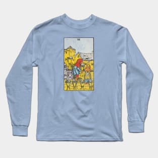 Six of cups tarot card (distressed) Long Sleeve T-Shirt